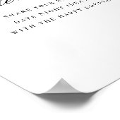 Date Night Boots and Bubbly Brautparty Sign Poster (Ecke)