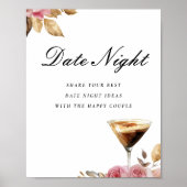 Date Night Espresso Martini Brautparty Signi Poster (Vorne)