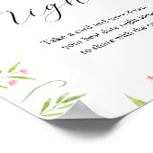 Date Night Idea Bridal Tee Dusche Unterschreiben Poster (Ecke)