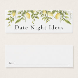 Date Night Idea Lemon Branch Card