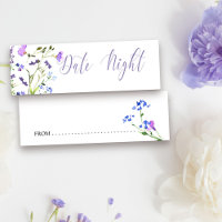 Date Night Ideale Lila Wildblume Ratgeber Karte