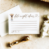 Date Night Ideas Brautparty Game Martini