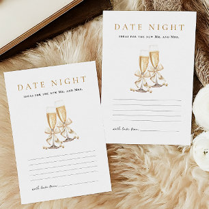 Date Night Ideas Brautparty Game Prosecco Briefpapier