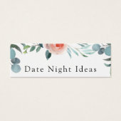 Date Night Ideas Bridal Teekarte (Vorderseite)