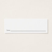 Date Night Ideas Bridal Teekarte (Rückseite)