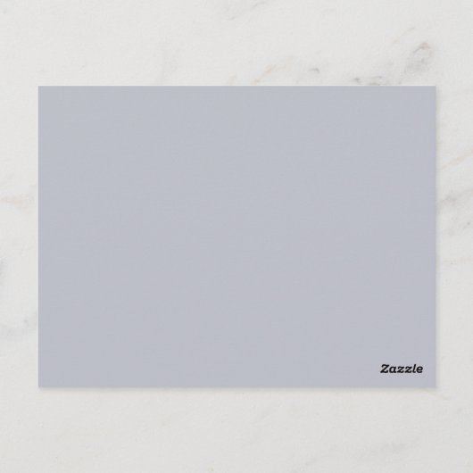 Date Night Ideas Elegant Dusty Blue Advice Card Postkarte (Rückseite)