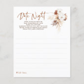 Date Night Ideas for Couple or Bride - Terracotta (Vorderseite)