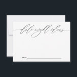 Date Night Ideas for Newlyweds Keepake Card Hinweiskarte<br><div class="desc">Diese wunderschön gestalteten Karten bieten den Hochzeitsgästen eine einzigartige Möglichkeit,  ihre Lieblingsideen für den Abend mit Braut und Bräutigam zu teilen. Ideal,  um einen besonderen Tag mit einer persönlichen Touch zu verbringen,  garantieren diese Karten für das glückliche Paar wertvolle Halsfeste. Ideal für Hochzeitsfeiern,  Brautpartys und Verlobungsfeiern.</div>