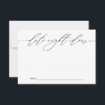 Date Night Ideas for Newlyweds Keepake Card Hinweiskarte<br><div class="desc">Diese wunderschön gestalteten Karten bieten den Hochzeitsgästen eine einzigartige Möglichkeit,  ihre Lieblingsideen für den Abend mit Braut und Bräutigam zu teilen. Ideal,  um einen besonderen Tag mit einer persönlichen Touch zu verbringen,  garantieren diese Karten für das glückliche Paar wertvolle Halsfeste. Ideal für Hochzeitsfeiern,  Brautpartys und Verlobungsfeiern.</div>
