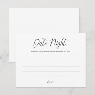 Date Night Jar Sign Wedding Advice Dusche Niedlich Mitteilungskarte