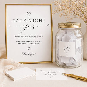 Date Night Krug Schild Druckbare Bridal Shower Spi