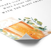 Date Night Liebe Brewing Brautparty Sign Poster (Ecke)