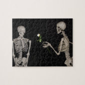 Date Night Niedlich Skelettpaare Puzzle (Horizontal)