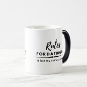 Date Night Shirt, Funny Verabredet Regeln, Chat Re Verwandlungstasse (VorderseiteRechts)