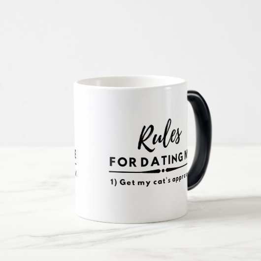 Date Night Shirt, Funny Verabredet Regeln, Chat Re Verwandlungstasse (VorderseiteRechts)
