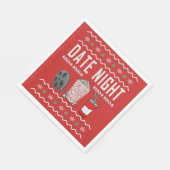 Date Night Ugge Christmas Sweater Serviette (Ecke)