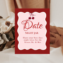 Date Night valentine Bridal Shower wedding Sign Sockelschild