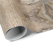 Date Palm Tree Trunk Texture Closeup Foto Geschenkpapier (Rolleneckpunkt)