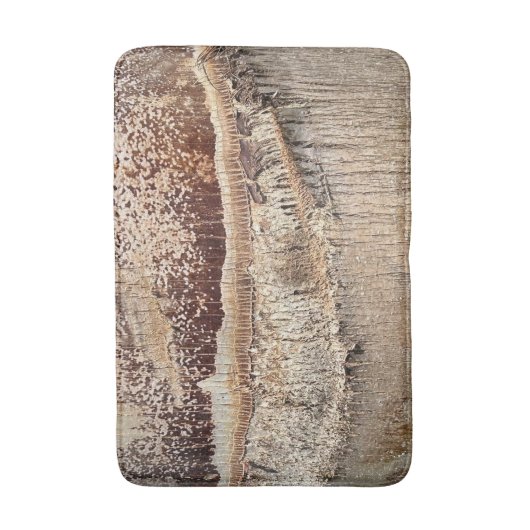 Date Palm Tree Trunk Texture Closeup Foto Image Badematte (Vorderseite Vertikal)