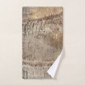 Date Palm Tree Trunk Texture Closeup Foto Image Badhandtuch Set (Handtuch)