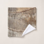 Date Palm Tree Trunk Texture Closeup Foto Image Badhandtuch Set (Waschlappen)