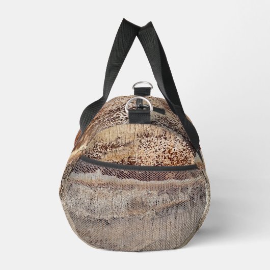Date Palm Tree Trunk Texture Closeup Foto Image Duffle Bag (Rechts)