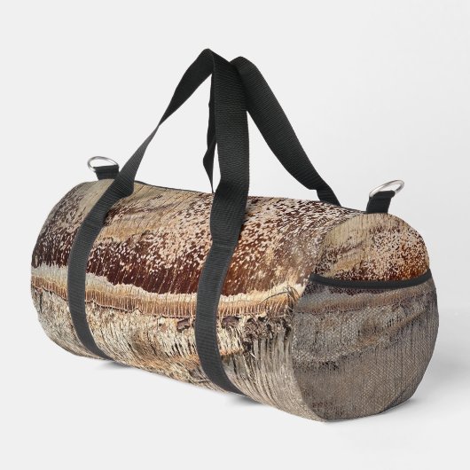 Date Palm Tree Trunk Texture Closeup Foto Image Duffle Bag (Rechte Ecke)