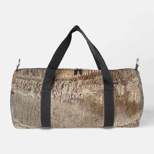 Date Palm Tree Trunk Texture Closeup Foto Image Duffle Bag (Rückseite)