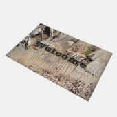 Date Palm Tree Trunk Texture Closeup Foto Image Fußmatte (Schrägansicht)