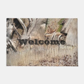 Date Palm Tree Trunk Texture Closeup Foto Image Fußmatte (Vorderseite)