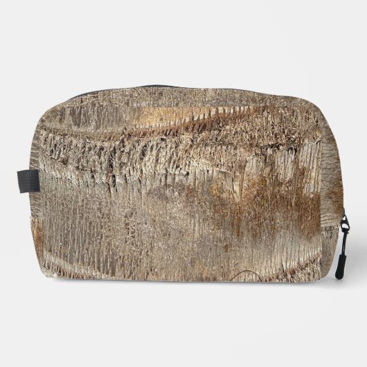 Date Palm Tree Trunk Texture Closeup Foto Image Waschbeutel (Vorderseite)