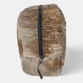 Date Palm Tree Trunk Texture Closeup Foto Image Waschbeutel (Rechts)