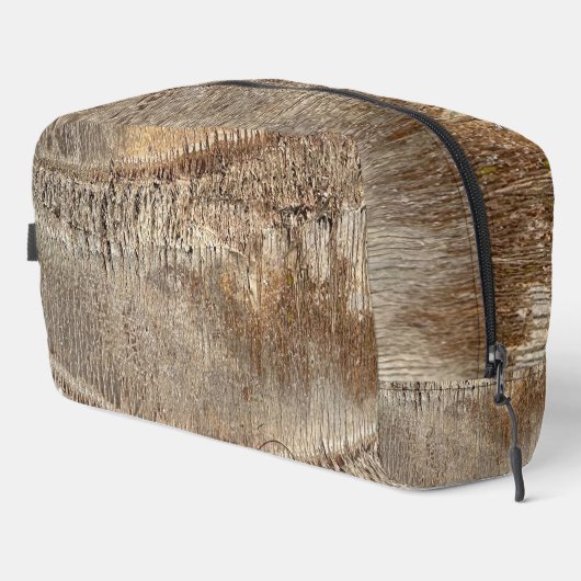 Date Palm Tree Trunk Texture Closeup Foto Image Waschbeutel (Rechte Ecke)