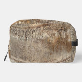 Date Palm Tree Trunk Texture Closeup Foto Image Waschbeutel (Rückseite)