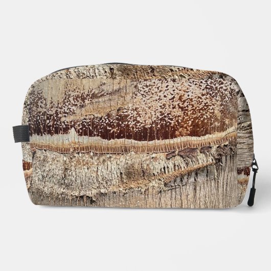 Date Palm Tree Trunk Texture Closeup Foto Image Waschbeutel (Vorderseite)
