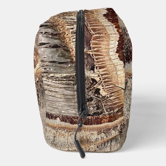 Date Palm Tree Trunk Texture Closeup Foto Image Waschbeutel (Rechts)