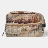 Date Palm Tree Trunk Texture Closeup Foto Image Waschbeutel (Rückseite)