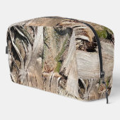 Date Palm Tree Trunk Texture Closeup Foto Image Waschbeutel (Rechte Ecke)