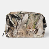 Date Palm Tree Trunk Texture Closeup Foto Image Waschbeutel (Rückseite)