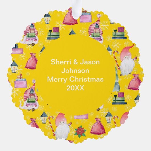 Date Paper Ornament Karte (Rückseite)