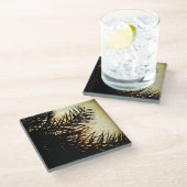 Date Tree Shadows Glasuntersetzer (Schrägansicht)