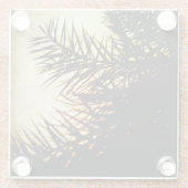 Date Tree Shadows Glasuntersetzer (Rückseite)