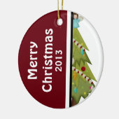 Dated Custom Foto Weihnachtsbaum Ornament (Links)