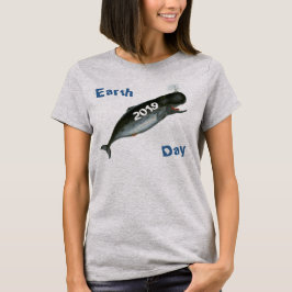 Dated Earth Day Whale T - Shirt