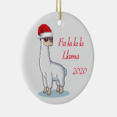 Dated Fun Llama Fa la la Llama Zitat individualisi Keramik Ornament (Rechts)