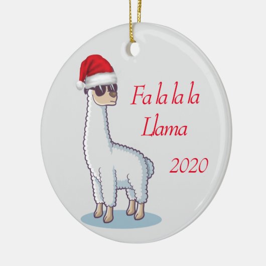 Dated Fun Llama Fa la la Llama Zitat individualisi Keramik Ornament (Links)