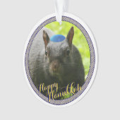 Dated ・ Happy Hanukkah ・ Funny Juwish Eichhörrel Ornament (Vorderseite)