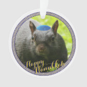 Dated ・ Happy Hanukkah ・ Funny Juwish Eichhörrel Ornament (Vorderseite)