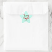 Dated Merry & Bright on Green Holiday Stickers (Tasche)