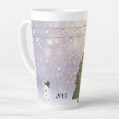 Dated Mr & Mrs Yellow Star Xmas Art Milchtasse (Linke Ecke)